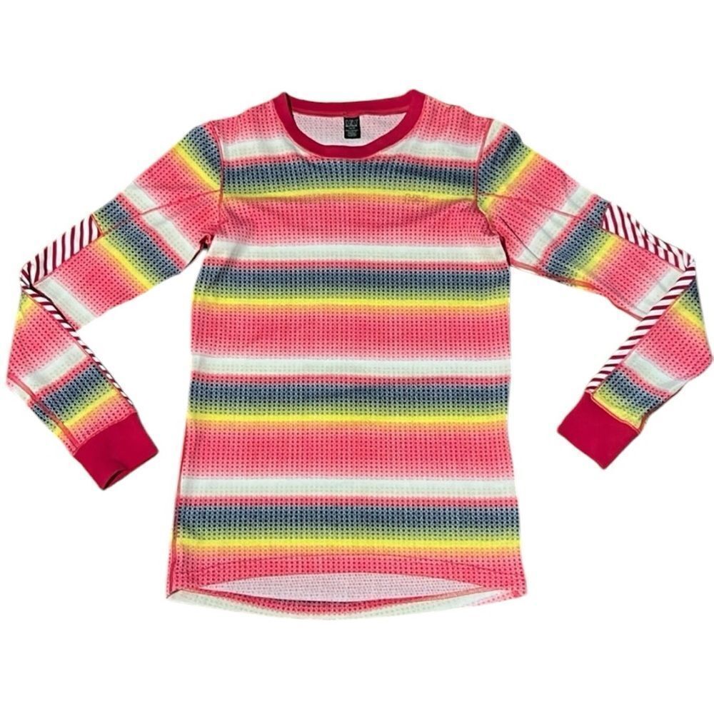 Helly Hansen Multicolor Rainbow Stripe Long Sleeve Top Base Layer Size XS